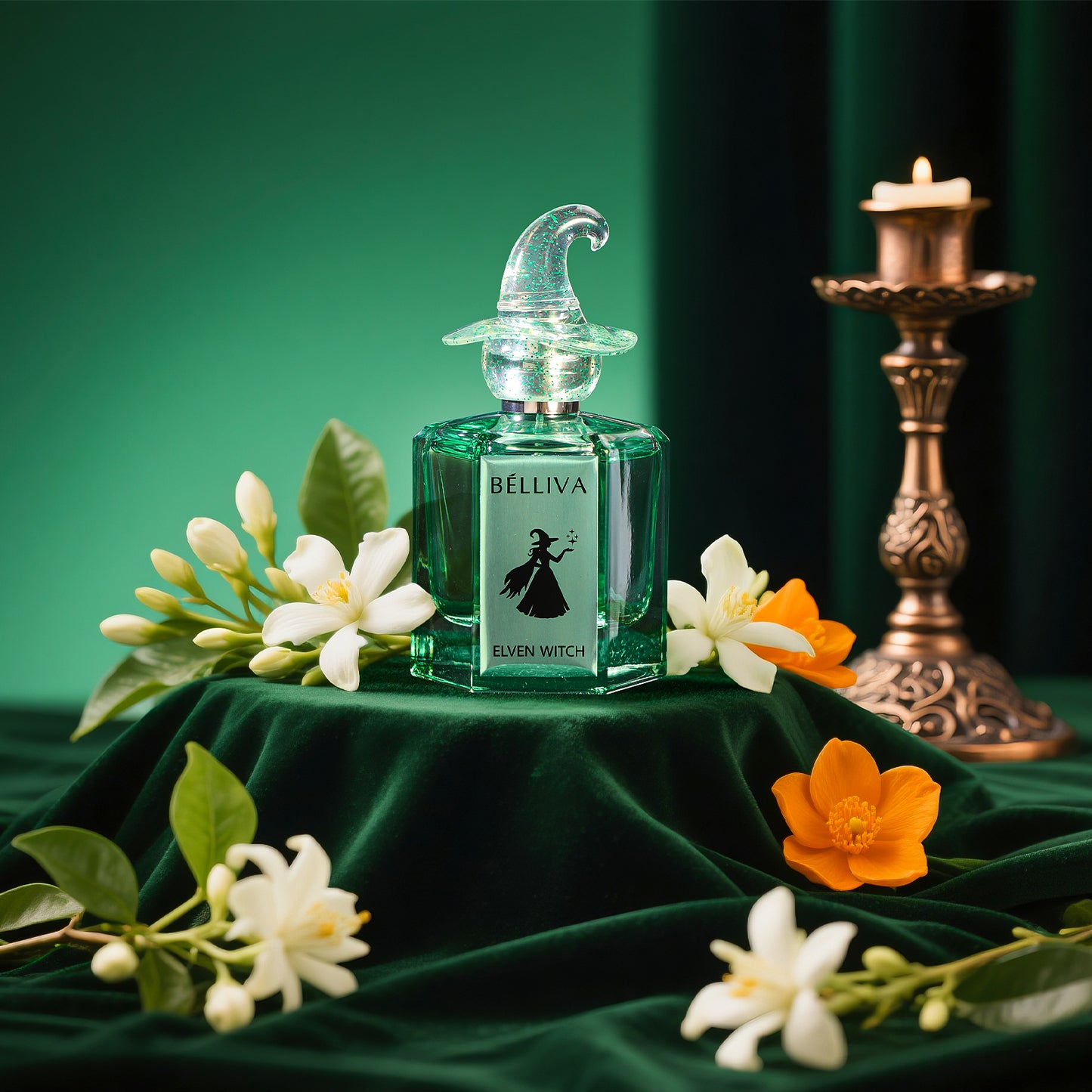 BELLIVA Elven Witch Eau De Parfum for Women 50ml, Notes of Pear, Bitter Orange, Jasmine, Orange Blossom, Damask Rose, Virginian Cedar and Amber, Delicate Female Perfume, Fragrance For Women