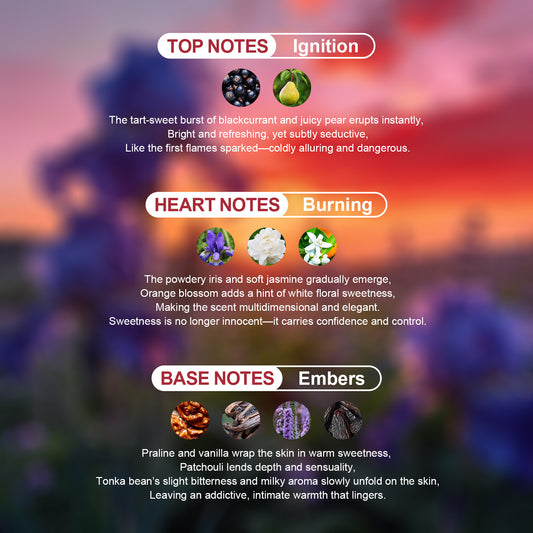 BELLIVA FlameWitch 50ml Women’s Perfume – Sweet Floral Fruity Vanilla, Warm Witch Vibes, Confident & Seductive, Long-Lasting Fragrance, Gift Box for Daily Wear & Date Night