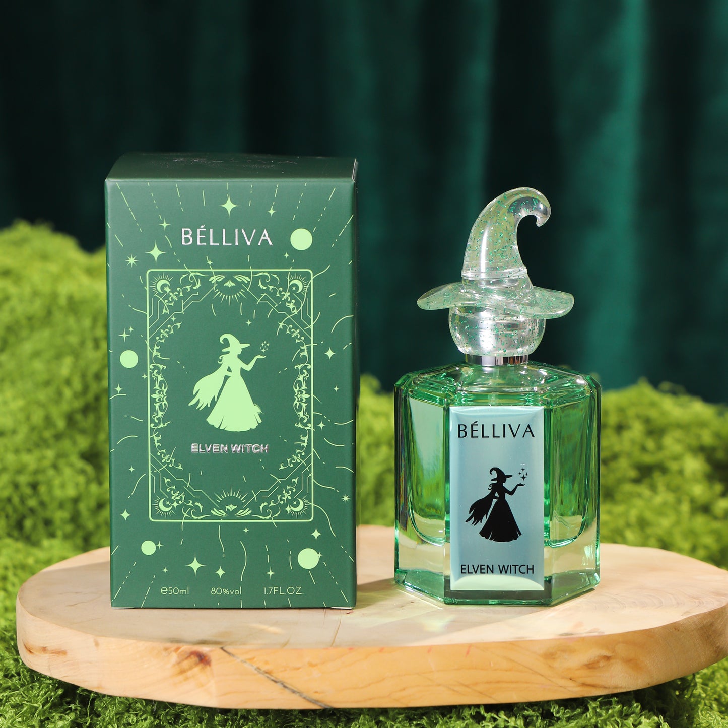 BELLIVA Elven Witch Eau De Parfum for Women 50ml, Notes of Pear, Bitter Orange, Jasmine, Orange Blossom, Damask Rose, Virginian Cedar and Amber, Delicate Female Perfume, Fragrance For Women