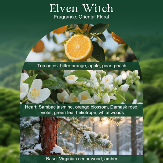 BELLIVA Elven Witch Eau De Parfum for Women 50ml, Notes of Pear, Bitter Orange, Jasmine, Orange Blossom, Damask Rose, Virginian Cedar and Amber, Delicate Female Perfume, Fragrance For Women