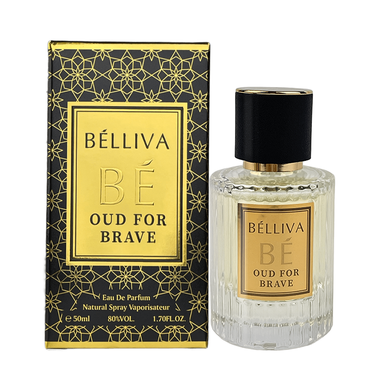 BELLIVA Oud for Brave Unisex EDP Spray 50ml, Arabian Eau de Perfume for Men & Women Both,Long Lasting Fragrance