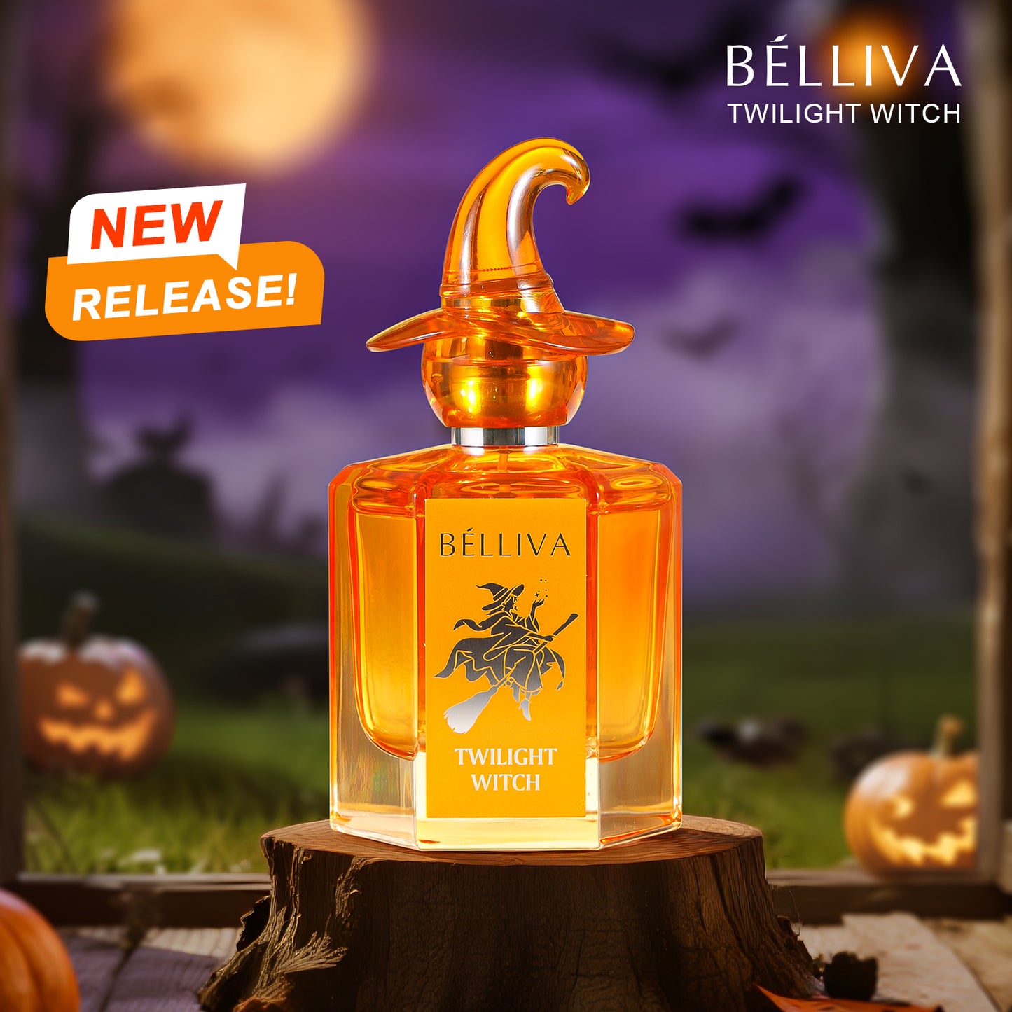 Belliva Twilight Witch 50ml Autumn Winter Limited Edition Warmth Vanilla Cedar Musk Scent Long Lasting Sunset Healing