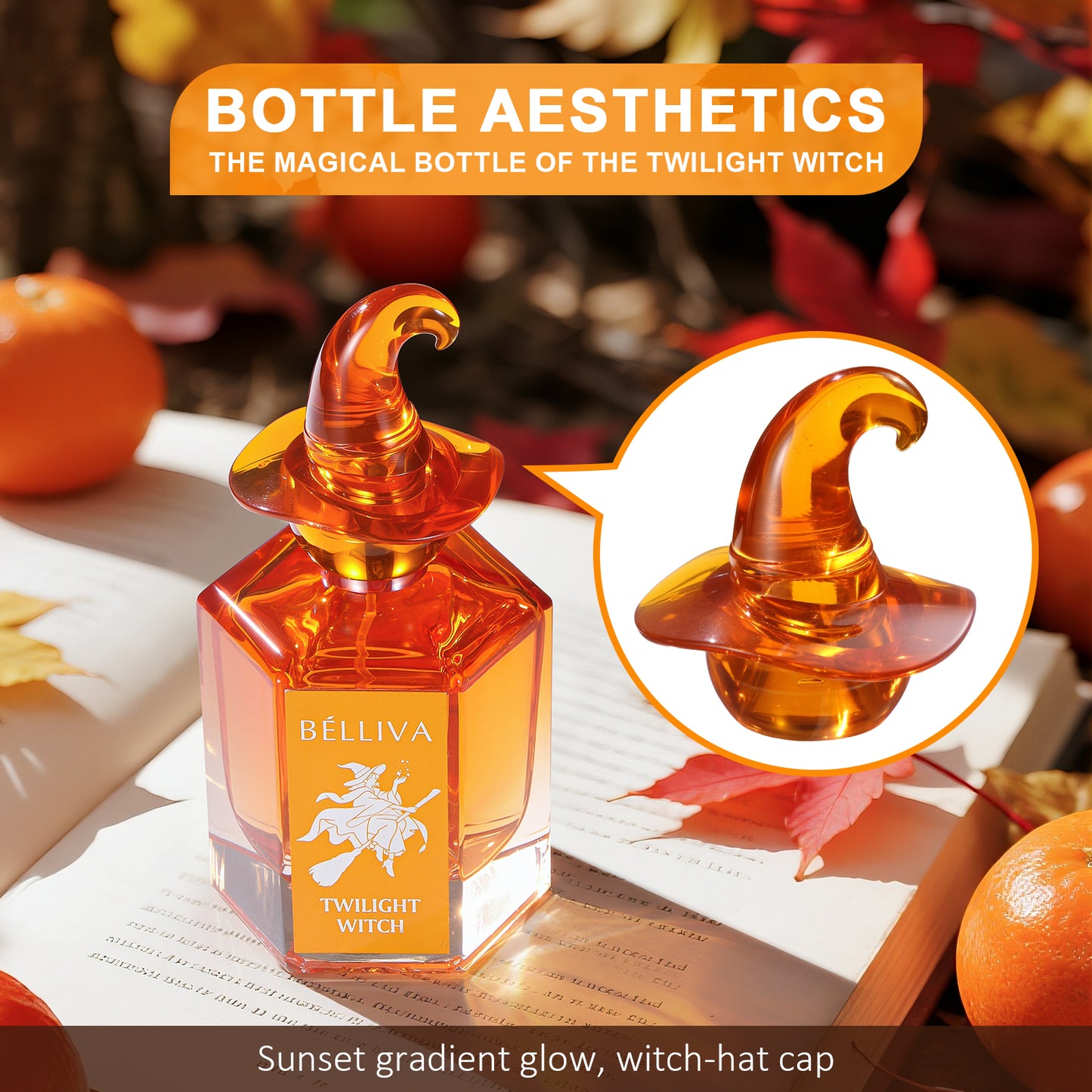 Belliva Twilight Witch 50ml Autumn Winter Limited Edition Warmth Vanilla Cedar Musk Scent Long Lasting Sunset Healing
