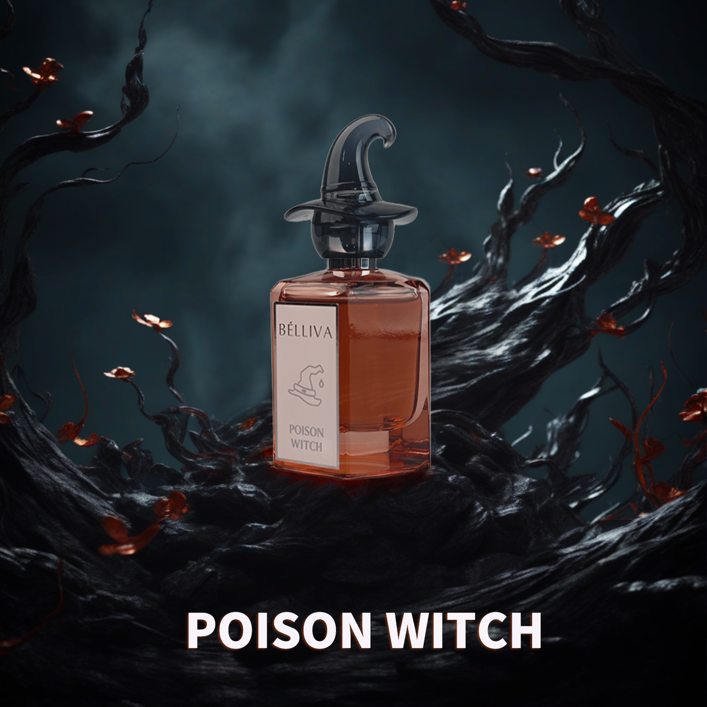 BELLIVA Poison Witch EDP Spray 50ml,Cruelty-Free, Long Lasting Eau De Parfum for Women,Long Lasting Fragrance with Rose | Orange Blossom | Vanilla Notes