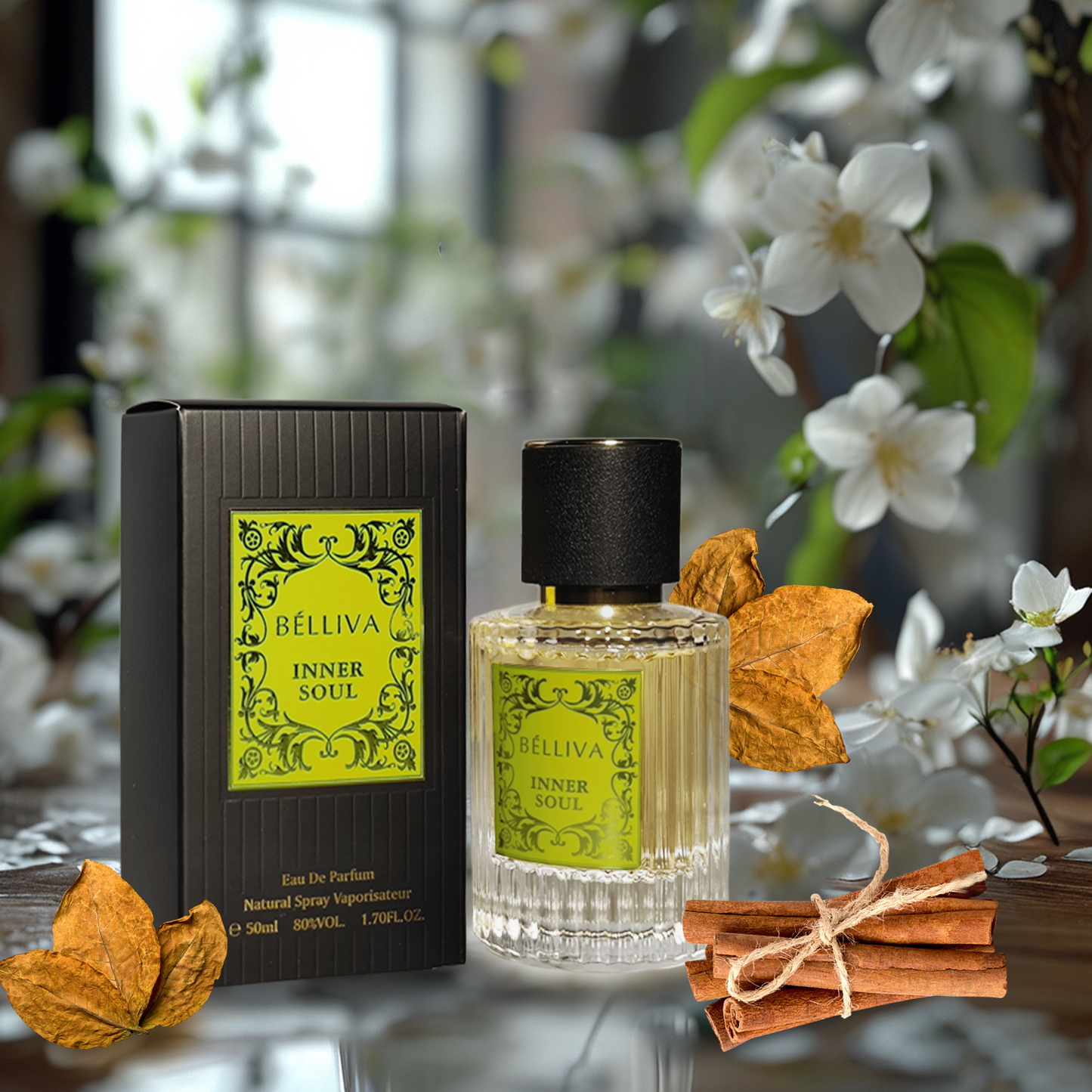 BELLIVA Inner Soul Unisex EDP Spray 50ml, Arabian Eau de Perfume for Men & Women Both,Long Lasting Fragrance
