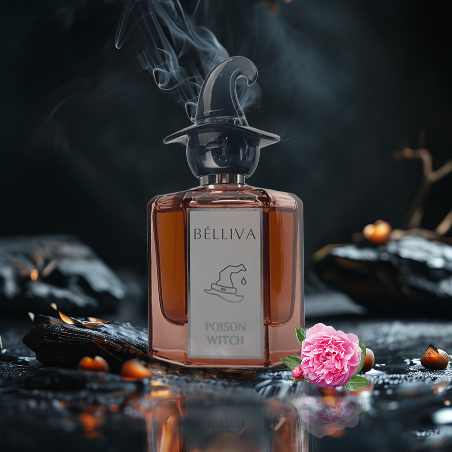 BELLIVA Poison Witch EDP Spray 50ml,Cruelty-Free, Long Lasting Eau De Parfum for Women,Long Lasting Fragrance with Rose | Orange Blossom | Vanilla Notes