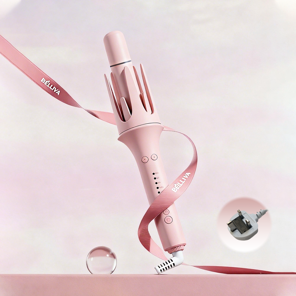 Automatic 4-in-1 Hair Styler Kit (Straightener Brush & Auto Curler) – 3000W Negative Ion Hair Care, 3 Heat Settings, 360° Auto Curl in One Click for Effortless Curls, Smooth Straightening & Voluminous Hair